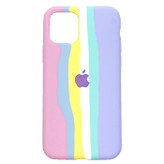 کاور طرح سیلیکونی مدل رنگین کمان مناسب برای گوشی موبایل آیفون IPHONE 12/12pro